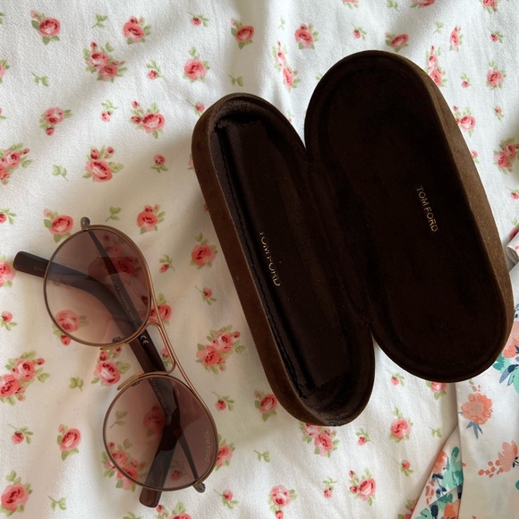 Tom Ford Dark Brown Sunglasses with Case main image 2